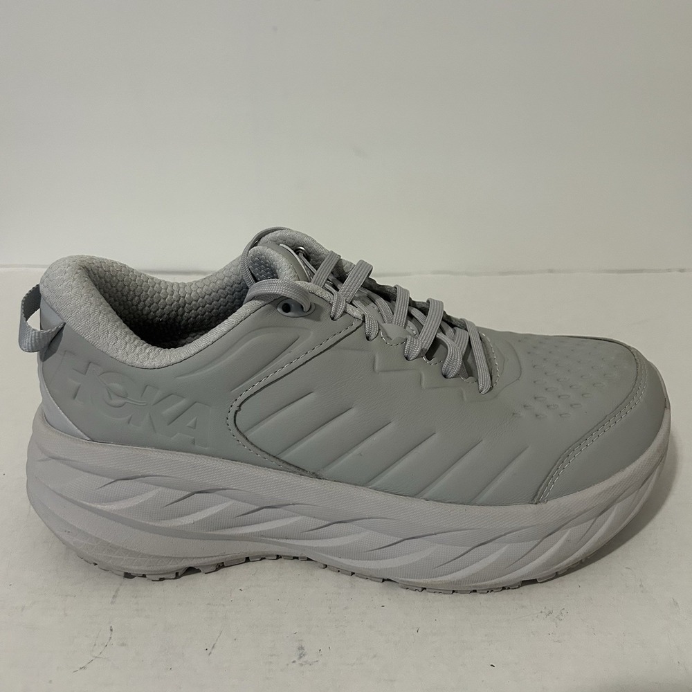 HOKA One One Bondi SR Gray Running Shoes Women Size 10D Wide Maximum Cushion